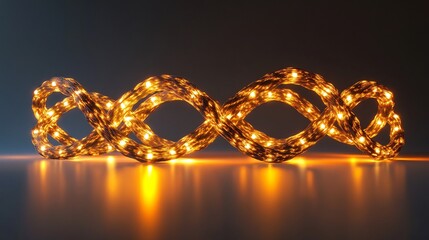 Poster - Strategic partnerships shown interlocking luminous structures symbolizing collaboration growth