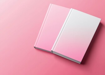 Wall Mural - elegant pink gradient cover design template for book and presentation layouts