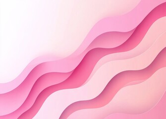 Wall Mural - pink gradient cover design template with a white background