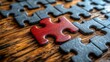 © Ali - Red puzzle piece stands out, completing the picture.