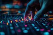 © Ali - Fingertip interacts with vibrant data display