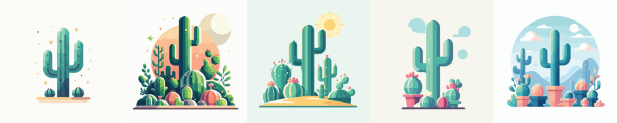 Vector of a cactus plant.