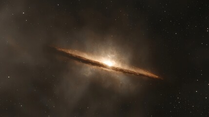 Wall Mural - a celestial nebula galaxy in the vastness of space, featuring an otherworldly, ethereal beauty