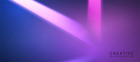 Aufkleber - Abstract vector background of bright purple neon lines. Hi-tech design for illustrations, banners, backgrounds, web design, game interfaces, invitations.