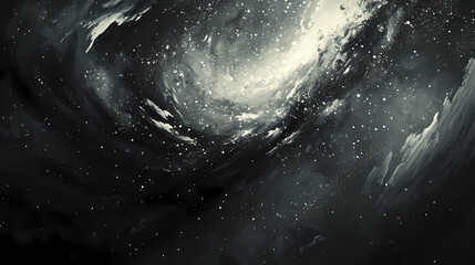 Wall Mural - celestial spectacle of milky way galaxy sprawling across charcoalhued night sky stars twinkling with