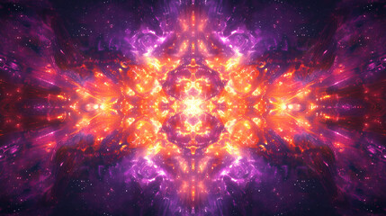 Wall Mural - vibrant abstract light patterns in shades of purple and red create a dynamic visual experience in a 