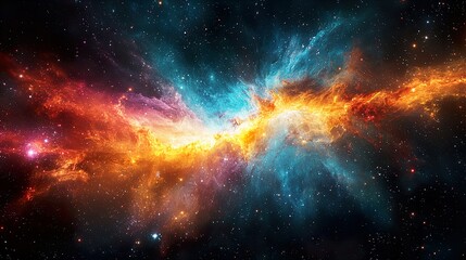 Wall Mural - cosmic explosion art