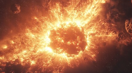 Wall Mural - cosmic explosion art