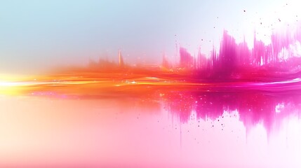 Wall Mural - an abstract illustration featuring colorful brushstrokes across the screen