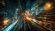 © Hossain - Cityscape in Motion: A captivating abstract cityscape is rendered with dynamic streaks of light and color, conveying a sense of speed and futuristic energy.