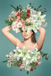 © Svetlana Radayeva - Abstract art collage of young woman with flowers