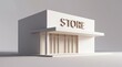 © Fajr Studio - Minimalist Storefront Design with Modern Architecture and Clean Lines for Retail Business Conce