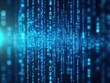 © pitchanat - Abstract Representation of Digital Binary Code in Vivid Blue Hues Creating a Futuristic and Technological Atmosphere for Data and Information
