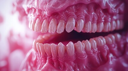 Wall Mural - human teeth anatomy: a detailed close-up