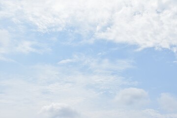 Wall Mural - cloud spreading on bright sky in sunny day