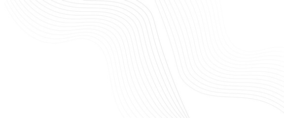 Leinwandbilder - Gray wave curve lines abstract background with flowing particles. Energy technology concept modern backdrop design for business, presentation, banner.
