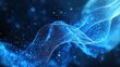 © Nuri_Studio - Glowing blue particles form a wave against a dark, blurred background