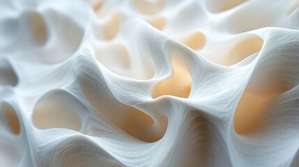 Wall Mural - abstract white organic texture: modern art background