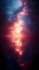 Wall Mural - colorful abstract space nebula