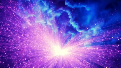 Wall Mural - abstract blue background with lights