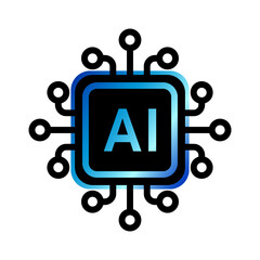 Wall Mural - generate ai symbols. artificial intelligence. icon element for app, website and interphase. vector i
