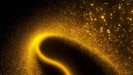 abstract gold background with particles