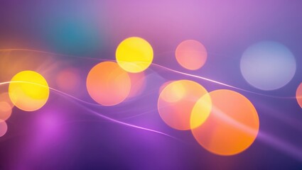 Wall Mural - Defocused Abstract Background - Vibrant Colors, blur, color glare. purple backdrop. copy space