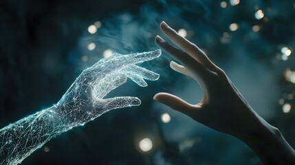 Science Ai technology Machine learning Hand