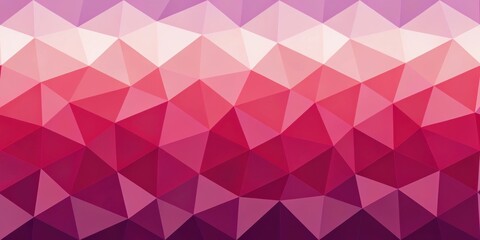 Aufkleber - Abstract Geometric Pattern with Gradient of Pink, Red, and Purple Triangles