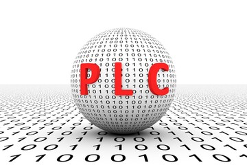 Wall Mural - plc conceptual sphere binary code 3d illustration