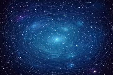 Wall Mural - blue sky with a lot of stars. the stars are scattered all over the sky. the sky is very clear and br