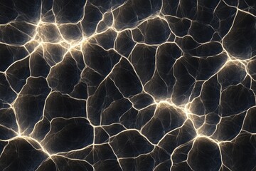 Wall Mural - abstract image depicting a network of glowing lines resembling veins, nerves, or energy flows.