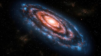 cosmic spiral galaxy formation outer space astronomy visualization dark universe expansive perspecti