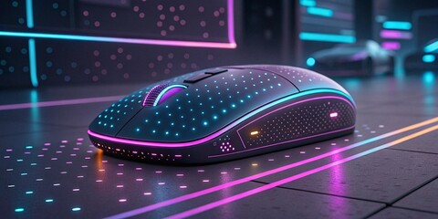 computer mouse in the night