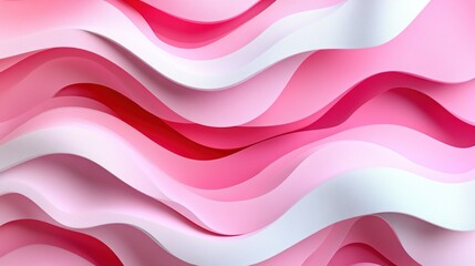 Wall Mural - Abstract pink wave pattern background