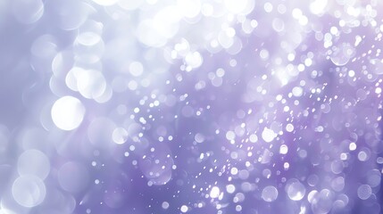 Canvas Print - a blurry background of white bokeh circles on a purple and blue background.