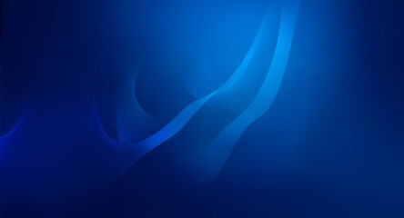 Fototapete - Abstract blue background featuring smooth, flowing curves in varying shades, creating a soft and dynamic visual texture.
