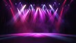 © pinporn manosri - A wide-angle view of dynamic concert lighting with rays of colorful light casting dramatic effects on the stage, leaving clear space for promotional material or event text.