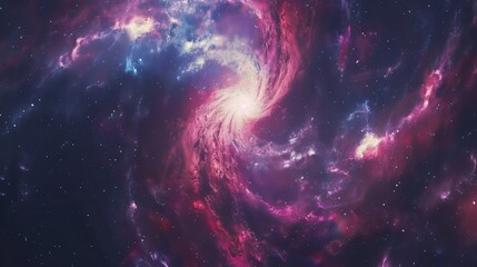 Wall Mural - Abstract black hole in a galaxy with light rays, Black hole abstract in the dark space with a swirling nebula.