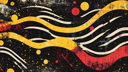 Leinwandbilder - Mesmerizing Abstract Neon Lights and Waves in Vibrant Colorful Dynamic Design