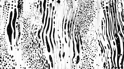 Leinwandbilder - Mesmerizing Monochrome Abstraction   Flowing Patterns Rhythmic Shapes and Captivating Contrast