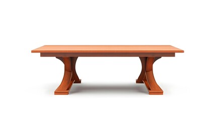 Aufkleber - Minimalist Wooden Table in Bright and Airy Interior Design