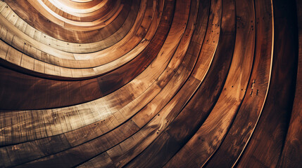 Fototapete - Wooden abstract texture background. brown background copy space abstract forms material