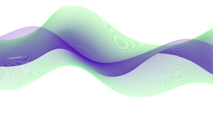 Canvas Print - abstract wave element for design. abstract white background light blue shape with gold lines curved 