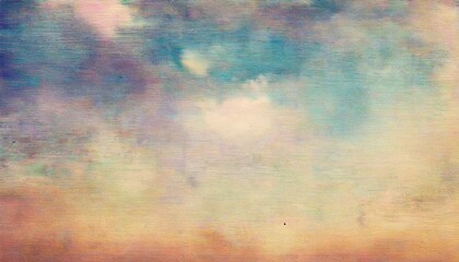 Aufkleber - soft pastel sky texture with warm and cool watercolor tones, artistic abstract background for digital design and print media

