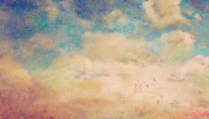 Aufkleber - soft pastel sky texture with warm and cool watercolor tones, artistic abstract background for digital design and print media

