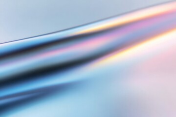 Wall Mural - macro shot of titanium with colorful gradients caused by light diffraction creating iridescent effec