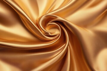 Poster - A gold fabric with a spiral pattern