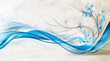 Aufkleber - Abstract wave logo design for wellness brand creative studio graphic art modern aesthetics artistic viewpoint