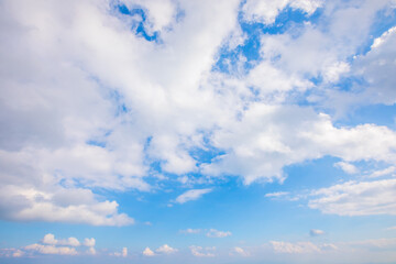 Wall Mural - cloudscape on the blue sky background. white cloud.